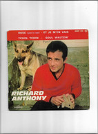 Disque 45 T  Richard Anthony 4 Titres Rose -et Je M'en Vais - Tchin,tchin - Soul Waltzin - 45 T - Maxi-Single