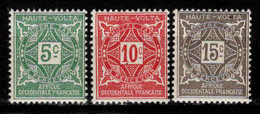 Haute Volta  - 1928  - Tb Taxe N° 11/12/13   - Neufs ** - MNH - Portomarken