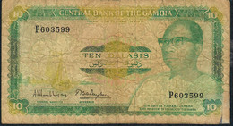 GAMBIA P10a 10 DALASIS 1987    GOOD - Gambia