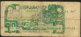 ALGERIA P130a 50 DINARS 1977 Signature 3     FINE - Argelia