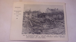 WWII 58  NEVERS BOMBARDEMENT AERIEN DU 16 JUILLET 1944 RUE DU 13 EME DE LIGNE - Nevers