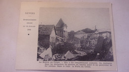 WWII 58  NEVERS BOMBARDEMENT AERIEN DU 16 JUILLET 1944 LA MAISON DU PEUPLE PORTE CROUX - Nevers