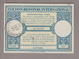 Kanada 1965-11-15 Vancouver Internat. Antwortschein "Coupon Réponse International" UPU - Covers & Documents