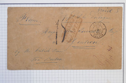 AZ20 OUTREMER COLONIES  BELLE LETTRE RARE 1850  POUR MONTRON  FRANCE  PAR BOSTON  +AFFR. INTERESSANT. - …-1845 Prephilately