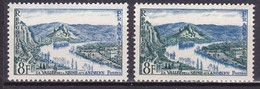 FR7179 - FRANCE – 1954 – LES ANDELYS - VARIETIES - Y&T # 977(x2) MNH - Neufs