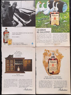 1966 - Scotch Whisky BALLANTINES ( Pianista Brubeck )- 4 Pagine Pubblicità Cm. 13 X 18 - Spirituosen