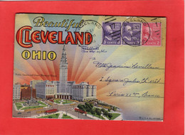 LETTERCARD Beautiful CLEVELAND OHIO 18 VIEWS - Cleveland