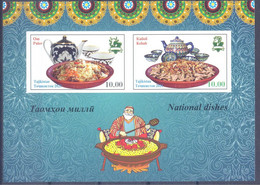 2021. Tajikistan, National Dishes, S/s Imperforated, Mint/** - Tadschikistan