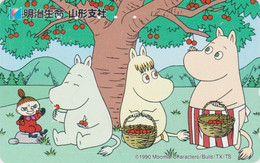 TC JAPON / 110-016 - COMICS - MOOMINS MOOMIN - Animal - HIPPOPOTAME Fruit Cerise - HIPPO JAPAN Pc Finland Rel - 17576 - Fumetti