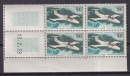 1959 - POSTE AERIENNE - YVERT N°35 BLOC De 4 COIN DATE ** MNH - COTE = 40 EUR. - - Poste Aérienne