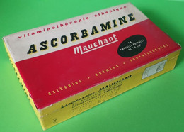 Ancienne Boite Carton Médicament AMPOULES ASCORBAMINE - Mauchant - Publicité Médicale - Vers 1960 - Boîtes