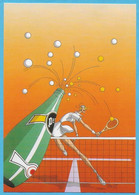 CPM - Illustrateur (Zacot) - Série Pierrier - 1995 - Au Tennis - Zacot, Fernand