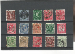55593 ) Collection Great Britain King  Queen Postmark Perfin - Verzamelingen