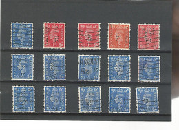 55595 ) Collection Great Britain King   Postmark Perfin - Sammlungen