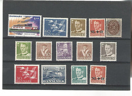 55602 ) Collection Denmark Overprint - Collections
