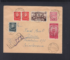 Rumänien Romania R-Brief 1948 Medias Nach CSR - Brieven En Documenten