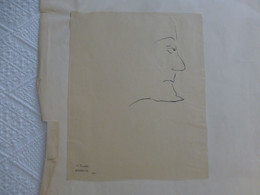 FLORDAVID Jean Marais ? Encre De Chine Originale, Signée Et Datée De 1949 ; G 03 - Drawings