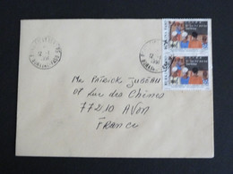 LETTRE BURKINA FASO AVEC YT 767 ALPHABETISATION - OBLITERATION BOBO DIOULASSO RS - Burkina Faso (1984-...)