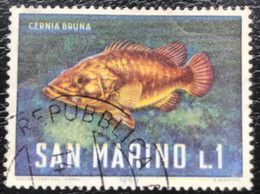 San Marino - C10/32 - (°)used - 1966 - Michel 869 - Zeedieren - Used Stamps