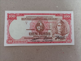 Billete De Uruguay De 100 Pesos Año 1939, UNC - Uruguay