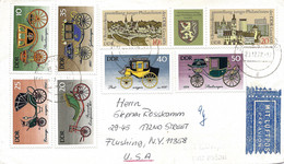 Allemagne DDR, 1977, Lettre Pour USA, Calèche, Diligence, Transport, Voiture - Diligences