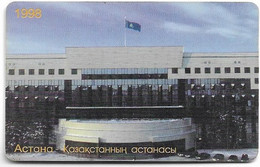 Kazakhstan - Kazakhtelecom (Chip) - Astana, CN. Yellow At Bottom, SC7, 1998, 550Units, Used - Kazakhstan