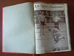 1921  " LO SPORT ILLUSTRATO "  50 Riviste - Annata Mancante Del  N. 13 E 29 ( 50 Riviste Rilegate In Un Volume) . - Old Books