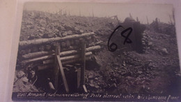 68 WWI CARTE PHOTO  HARTMANNSWILLERKOPF-VIEIL ARMANDSOMMET POSTE OBSERVATION TELEPHONIQUE FRANCAIS - Sonstige & Ohne Zuordnung