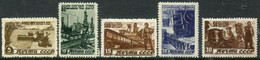 SOVIET UNION 1946 5-Year Plan LHM / *.  Michel 1066-70 - Unused Stamps