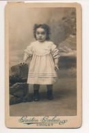 Photographie Ancienne CDV Portrait D'une Jeune Fille Photographe Gaston Galais Cholet - Alte (vor 1900)