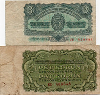 CZECHOSLOVAKIA 3,5 KORUN 1961  P-81,82 - Cecoslovacchia