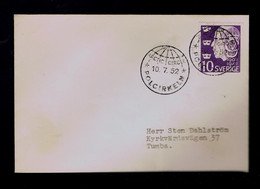 Gc6924 SWEDEN "Artic Circle POLCIRKELN" 1952 Geography North Polar View Mailed Tumba - Other & Unclassified