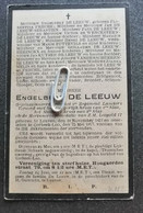 ENGELBERT DE LEEUW ° LEUVEN 1853 + CORBEEK-LOO 1917 / GEPENSIONEERDE VAN HET 2e REGIMENT LANCIERS / HOUGAERDEN - Andachtsbilder