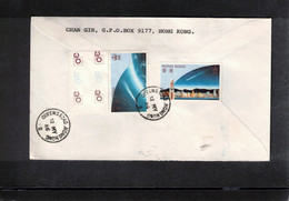 Hongkong 1986 Interesting Airmail Registered Letter To Yugoslavia - Cartas & Documentos