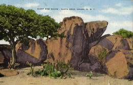Aruba, N.W.I., SANTA CRUZ, Giant Rocks (1951) Postcard - Aruba