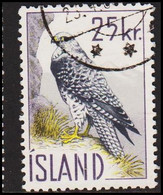 1960. ISLAND. Islandic Falcon. 25 Kr.  (Michel 339) - JF523030 - Oblitérés