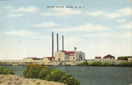 Aruba, N.W.I., Waterworks (1940s) Postcard - Aruba