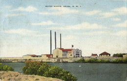 Aruba, N.W.I., Waterworks (1949) Postcard - Aruba