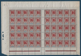 Colonies Type Groupe Dahomey Feuille Interpanneau N°34/34Aa**/* Sans Millésime 2 Variétés 0 & 5 Espacés Case 10 & 35 TTB - Nuovi