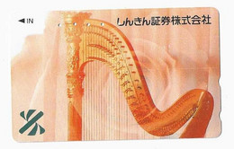 JAPON TELECARTE  MUSIQUE HARPE - Musique