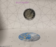 2 Euro Gedenkmünze 2022 Erasmus - Estland / Estonia BU Coincard - Estonia