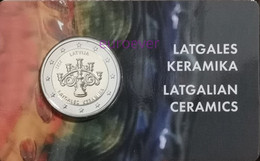 2 Euro Gedenkmünze 2020 Nr. 10 - Lettland / Latvia - Keramik Coincard - Lettonie