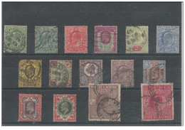 Grande Bretagne 1902-1910 - Edward VII Yvert 106/119 Obliterée Valeur Catalogue 500€ - Unused Stamps