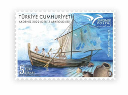 Turkey ** New 2022 – EUROMED ( MARITIME ARCHEOLOGY OF MEDITERRANEAN ) SHIP BOAT HISTORY MNH (**) - Nuevos