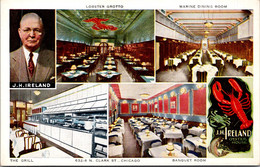 Illinois Chicago J H Ireland Oyster House Restaurant Lobster Grottto Marine Dining Room Banquet Room & The Grill - Chicago