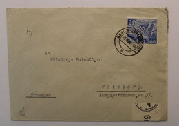 1939 Berlin Göteborg Schweden Cover Dt Reich Wk2 Deutsches OKW Suède Zensor Censor Censure Geöffnet - Briefe U. Dokumente