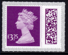 GB 2022 QE2 £3.25 Purple New Barcoded Machin Umm ( K1279 ) - Machins