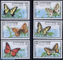 Cambodia 1998 Butterflies 6v, Mint NH, Nature - Butterflies - Camboya