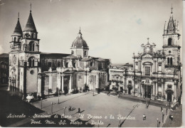 560-Acireale-Catania-Stazione Di Cura-Il Duomo E La Basilica Pont. Min. SS. Pietro E Paolo-1957 X Milano - Acireale