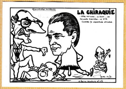 Hu060 LARDIE Caricature La CHIRAQUIE 04-1986 CHABAN-DELMAS CHIRAC BARRE GISCARD D'ESTAING  N°11/85 - Lardie